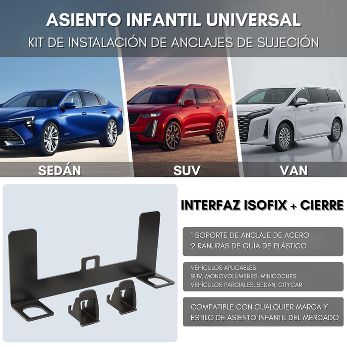 Kit De Montaje Isofix De Asientos De Seguridad Para Bebés