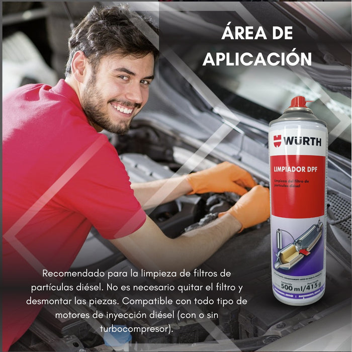 Limpiador Filtro Partículas Diesel Dpf Wurth / 400 Ml. X2