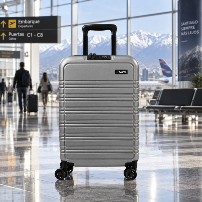 Maleta Cabina Expandible De Viaje Con Ruedas Y Candado 20 Gris