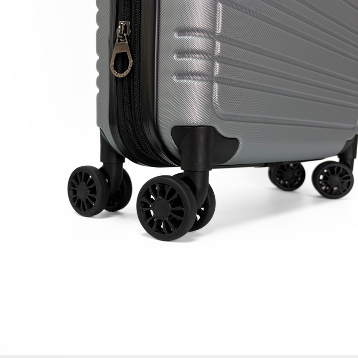 Maleta Cabina Expandible De Viaje Con Ruedas Y Candado 20 Gris