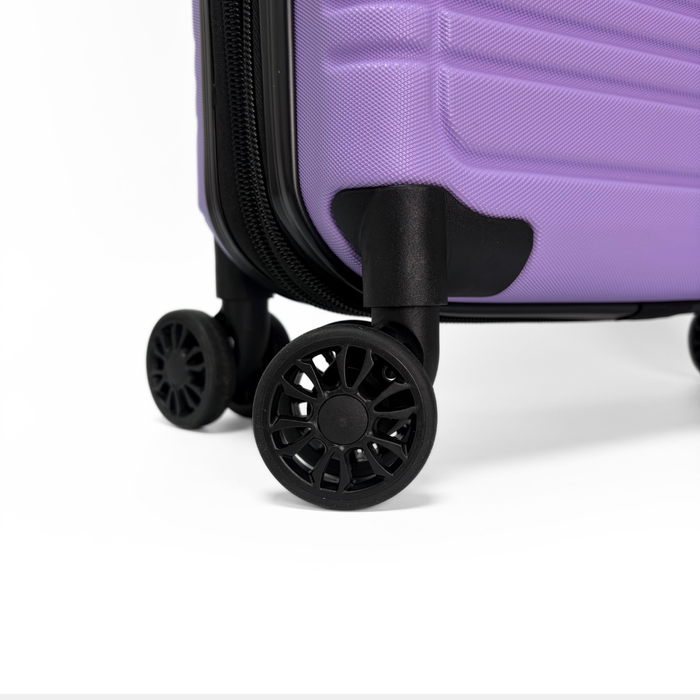 Maleta Cabina Expandible De Viaje Con Ruedas Y Candado 20 Lila
