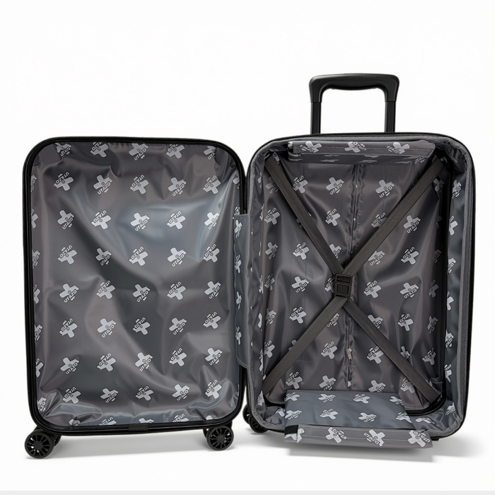 Maleta Cabina Expandible De Viaje Con Ruedas Y Candado 20 Lila