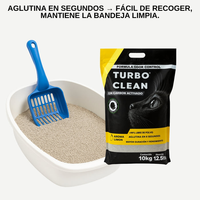 Arena Aglutinante Turbo Clean Odor Control 4kg Aroma Limón