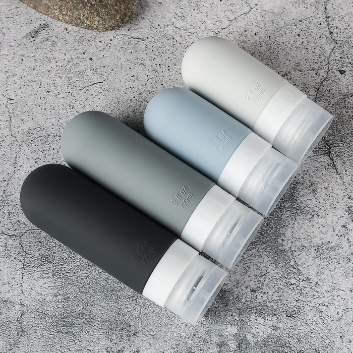 Set Botella De Viaje Dispensadora 10 Contenedores Accesorios