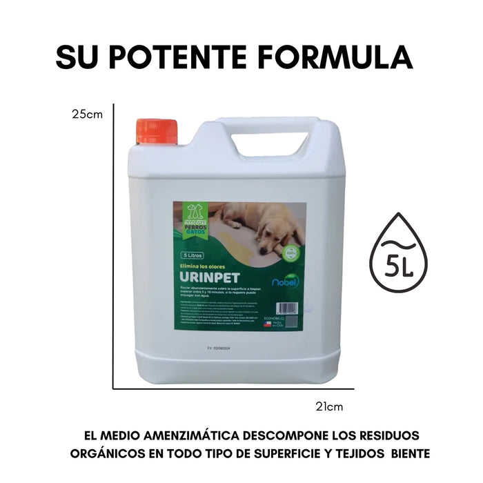 Repelente Eliminador De Olores Orina Desmanchador Perro 5lt