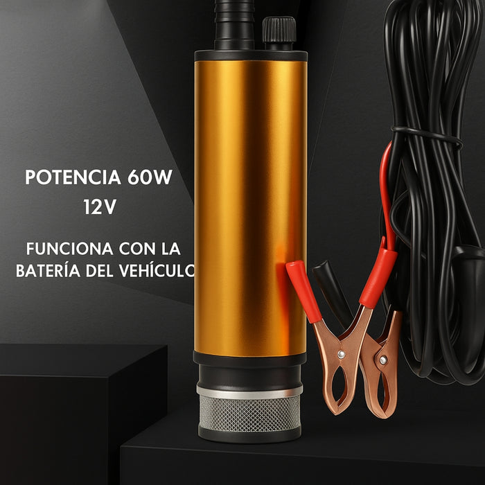 Kit Bomba Trasvasije Diesel Parafina 12v Manguera Pistola
