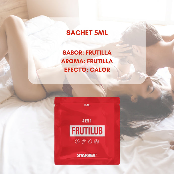 Lubricante Intimo Frutilub Sabor Frutilla Sachet 5ml Unidad