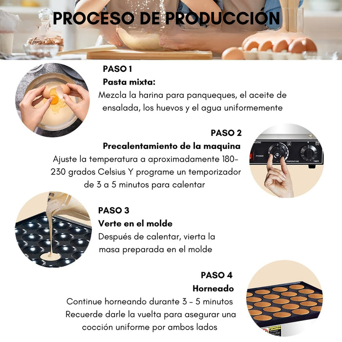 Panquequera Electrica Maquina Para 25 Panqueques Comercial