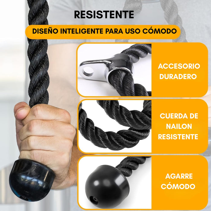 Cuerda Crossfit Entrenamiento Para Agarres Gym Triceps Casa
