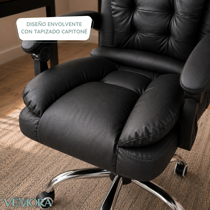 Silla De Escritorio Ejecutiva Reclinable Acolchado Premium