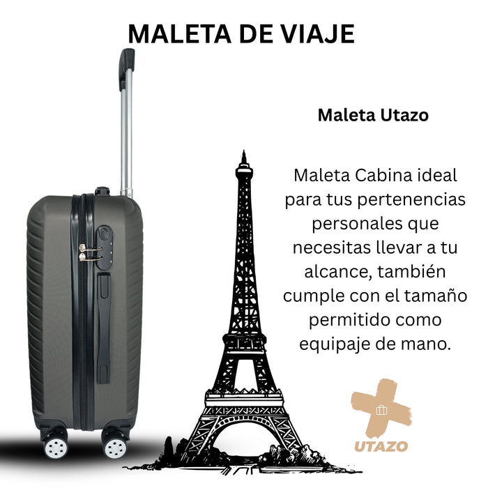 Maleta Cabina Utazo Carry On 10kg + Set Bolsa Organizadora