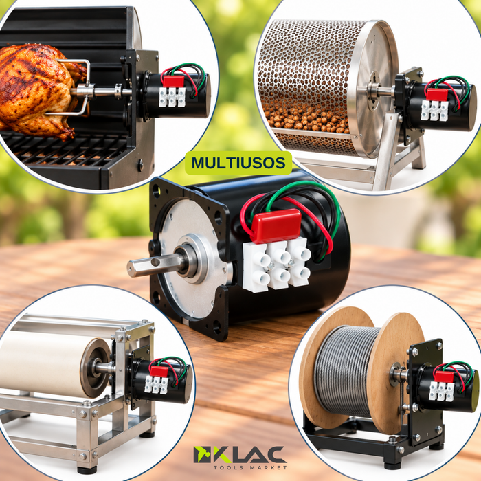 Motor Eléctrico Asador Parrilla Spiedo 30 Kg