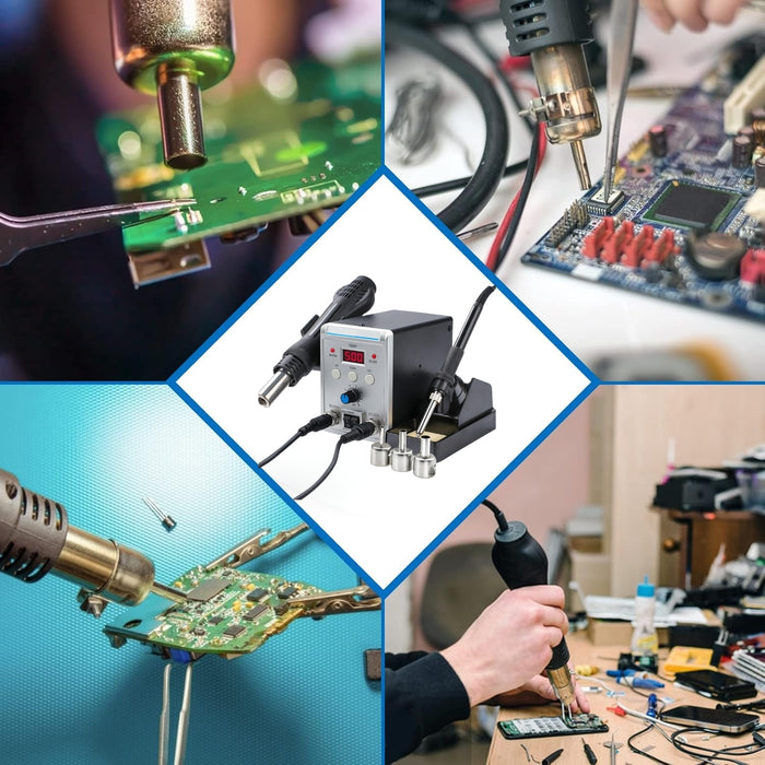 Estacion De Soldadura 700w Cautin Pistola De Aire Electrico