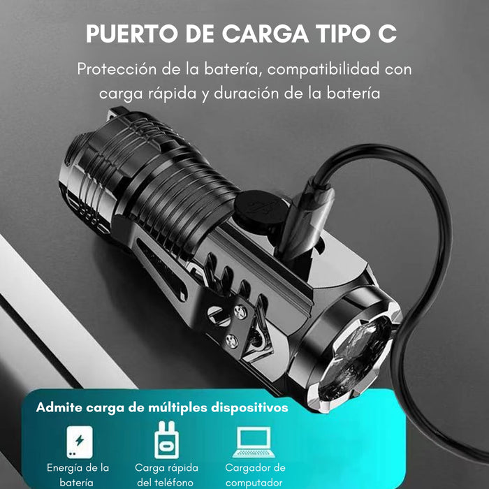 Minilinterna Led Portátil Para Exteriores Larga En 0001