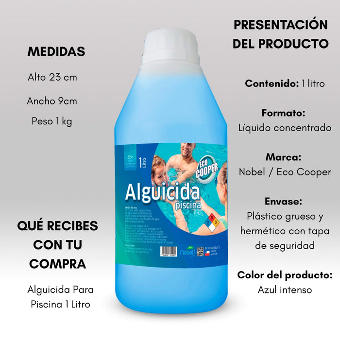 Alguicida Para Piscina Química Nobel Nobel Econobel Líquido