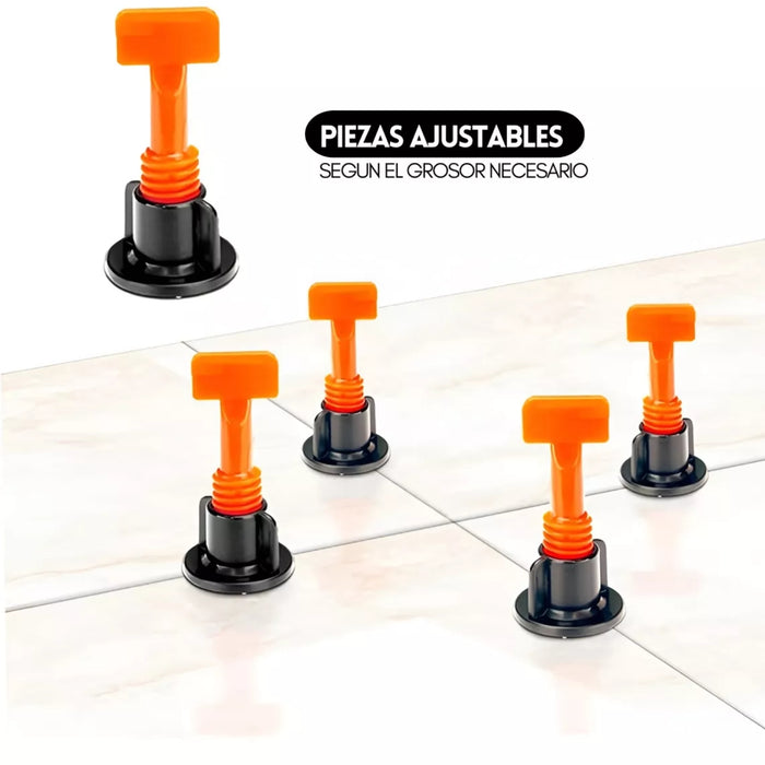 Kit Nivelador Cerámica Porcelanato Reutilizable 500 Unidades