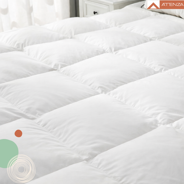 Cubre Colchón Acolchado Impermeable Ajustable 1,5 Plaza Blanco 1.5 Plazas