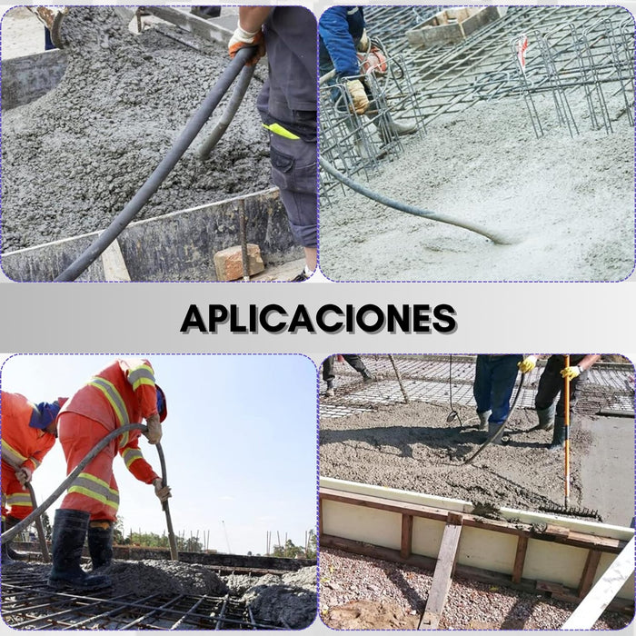 Vibrador De Concreto 1300w De Mano Con Sonda 1.5m Cemento