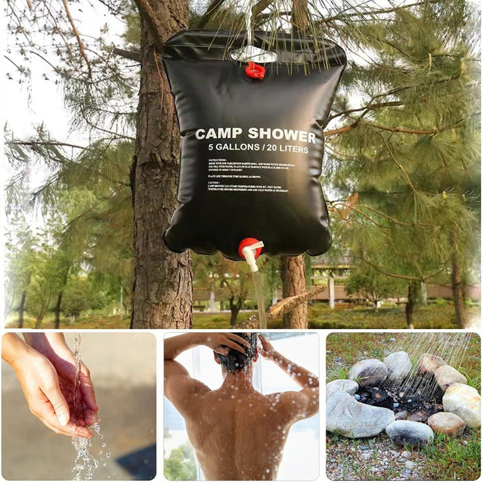 2 Duchas Solar Portátil Camping Ducha Outdoor Acampar