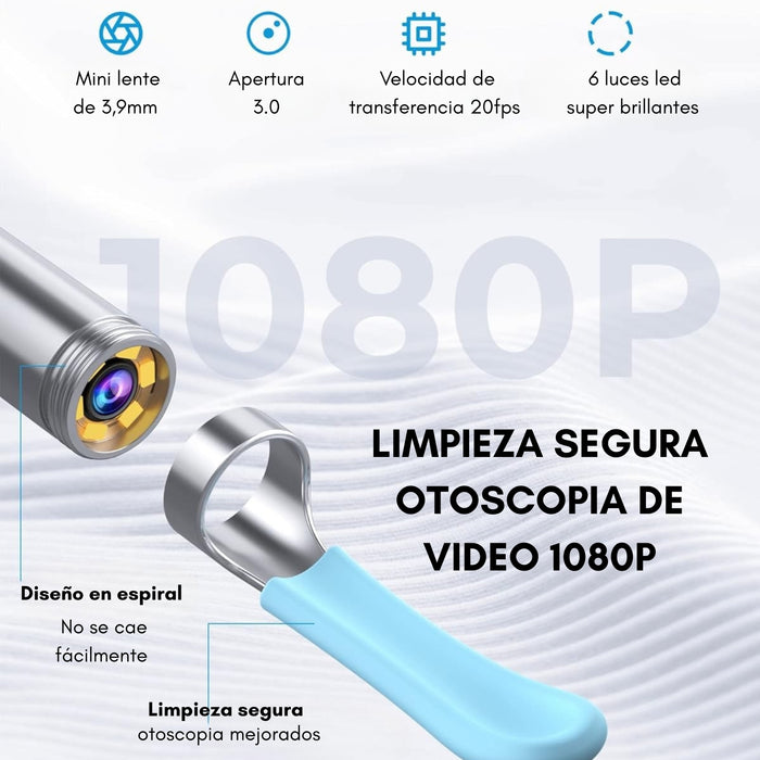 Limpia Oídos Cámara Inteligente Extractor De Cera Endoscopio