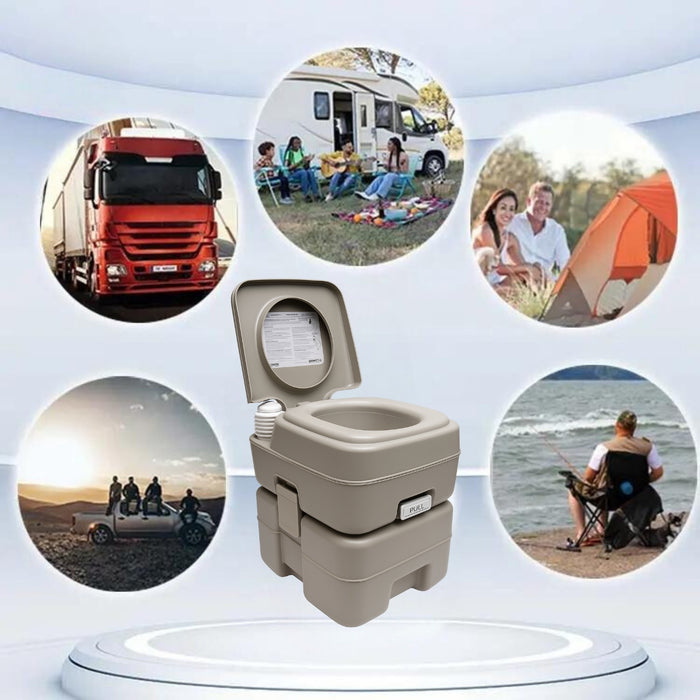 Baño Químico Portátil 20 Litros Reusable Camping Outdoor