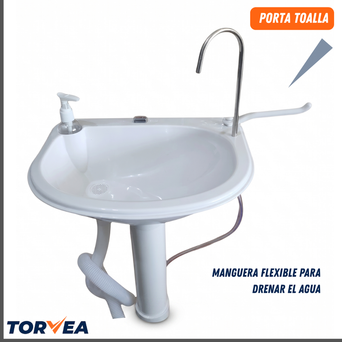 Lavamanos Portátil 20 L Baño Químico Camping Outdoor