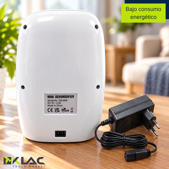 Deshumidificador Eléctrico Portátil 500 Ml Silencioso Para Hogar