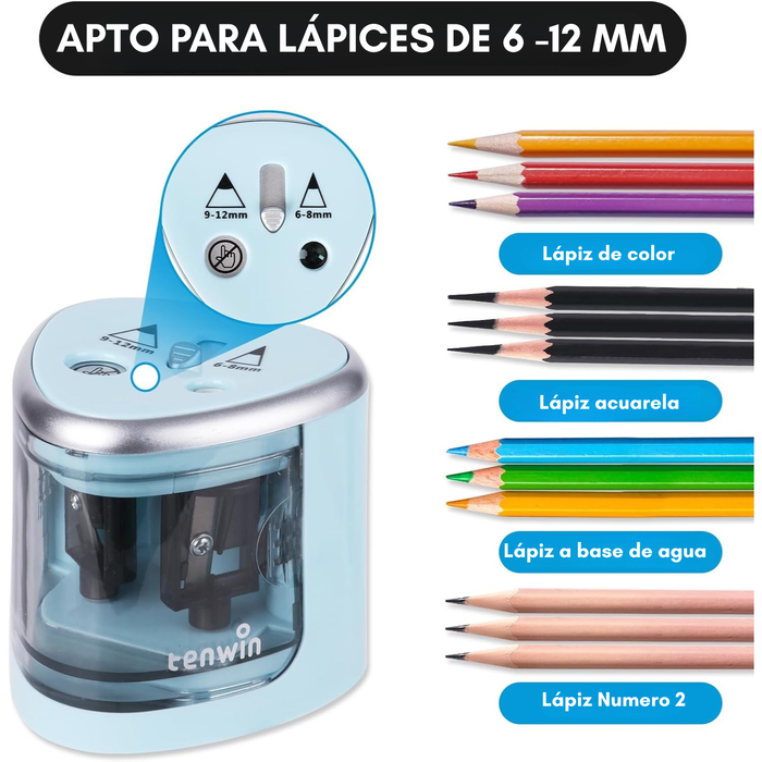 Sacapuntas Electrico Automatico Pilas Escuela Oficina Hogar Agua