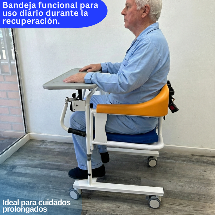 Silla Hidráulica Transferencia Paciente Baño Ducha Orinal WC