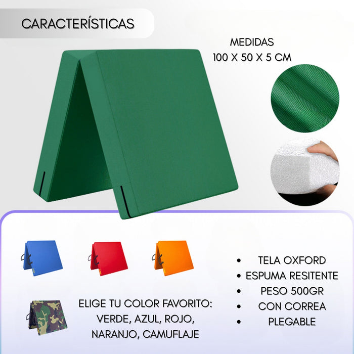 Colchoneta Deportiva Lona Oxford 100x50x5cm Pilates  Yoga
