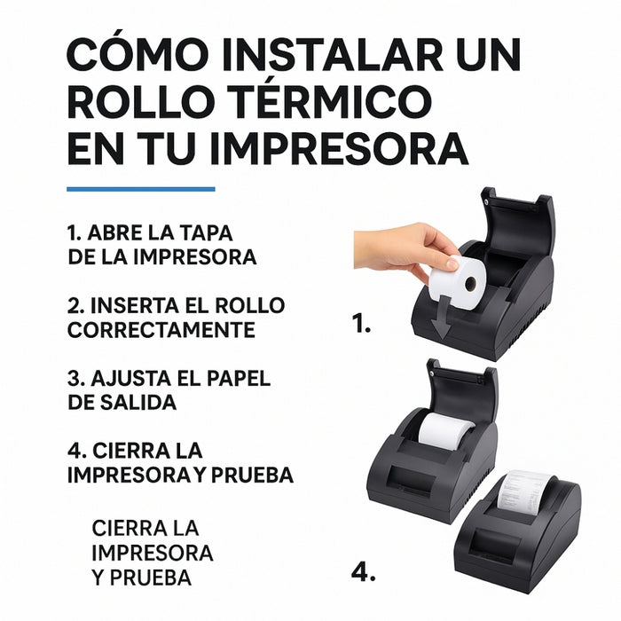 Caja 60 Rollos Papel Térmico 80mm X 80mm Largo Telotenemos Papel Para Impresora Térmica Papel Rollo Termico Boleta Factura Color Blanco