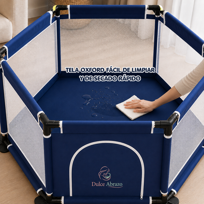 Corral Bebes Infantil Hexagonal Seguridad Niños Plegable