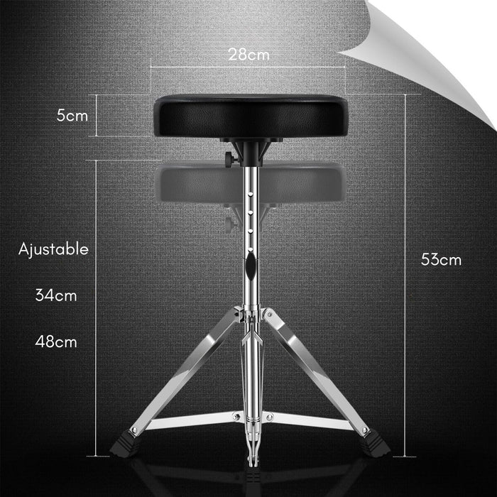 Sillin Para Batería Piso Taburete Redondo Altura Ajustable