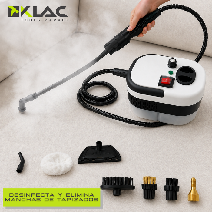 Limpiador Vapor Manual Alta Potencia Multiuso Portátil 4 Pzs