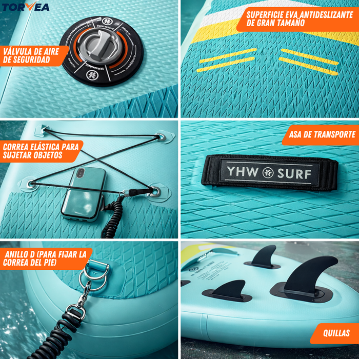 Stand Up Paddle Para Adultos Sup Vibrant 10,5 Pies Inflable