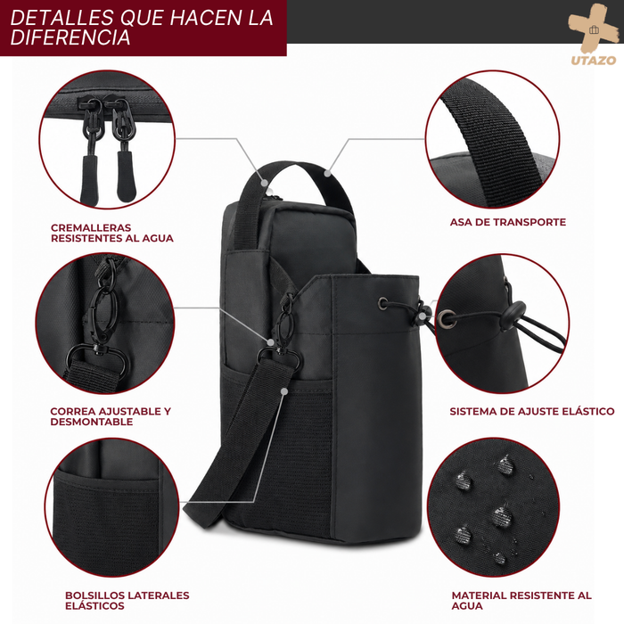 Bolso Gym Y Entrenamiento Portátil Magnético Gym Bag Color Negro