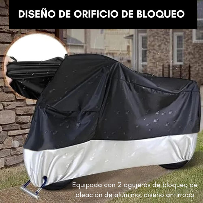 Funda Cubre Motocicleta Carpa Impermeable 245x105x125cm