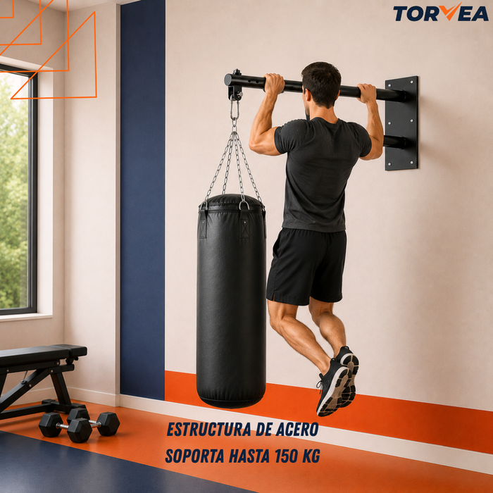 Base Soporte Saco Boxeo Extendible Barra Colgante Pared 150 Kg