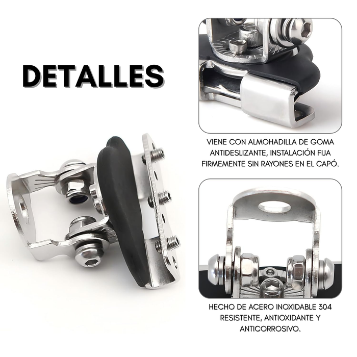 Soporte Capot Para Neblineros Barras Led Fijos Universal X2