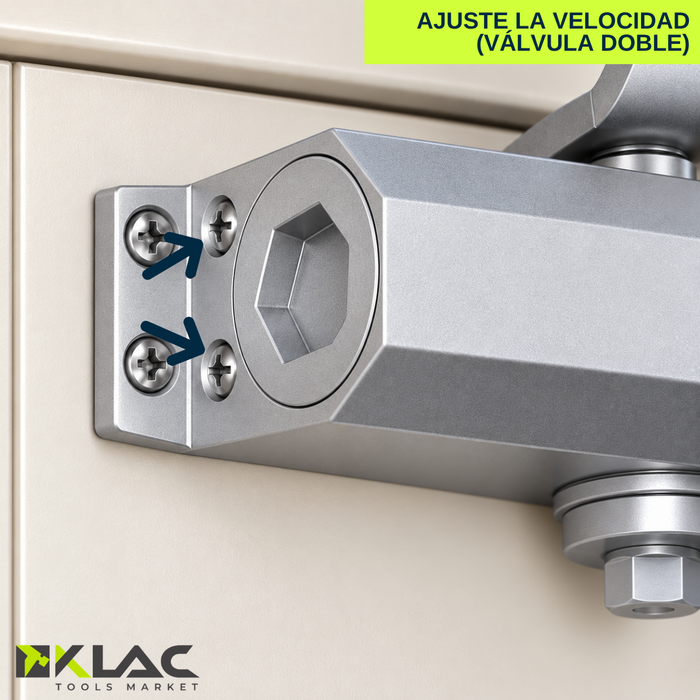 Brazo Hidráulico Puerta 45 A 120kg Cierra Puertas Automático