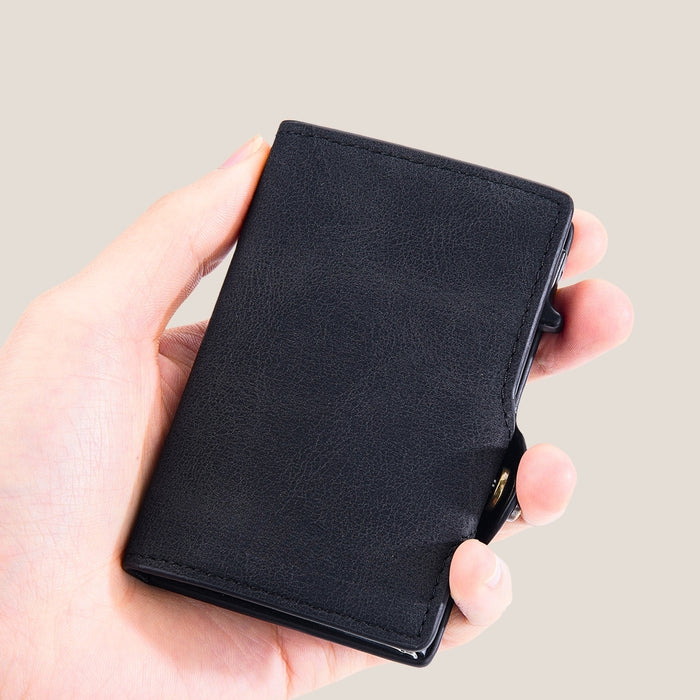 Billetera Porta Tarjetas Con Proteccion Anti Robo Rfid