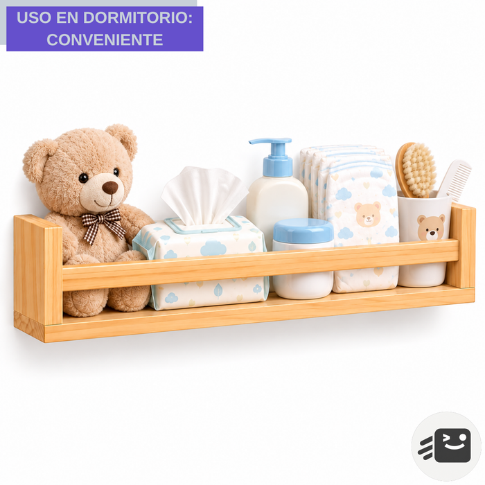 Repisas Flotantes Set 4 Tipo Madera Para Pared