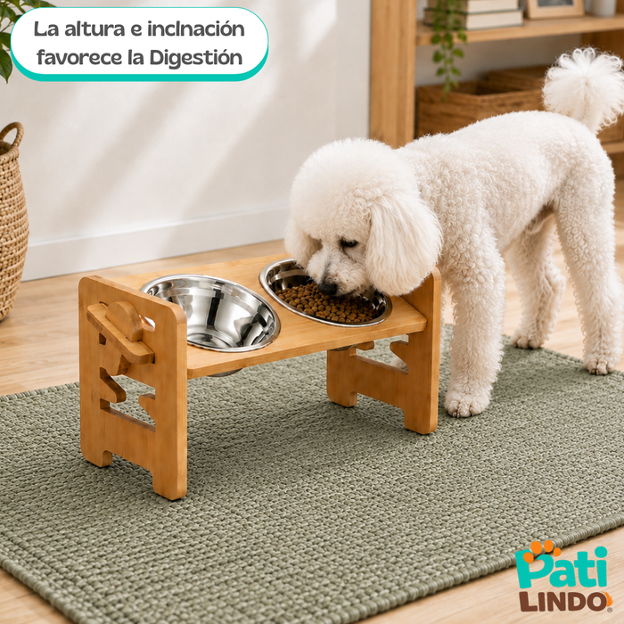 Comedero Bebedero Para Perros Gatos Mascotas Plato Ajustable