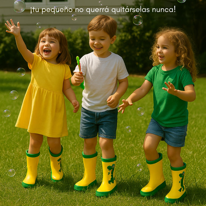 Botas Impermeables Para Niños De Plástico Antideslizante