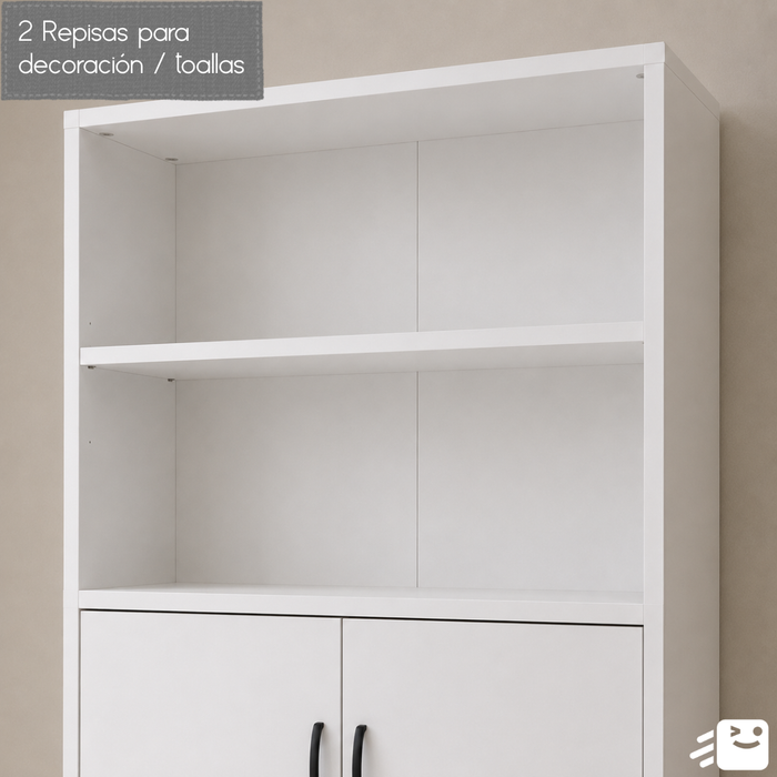 Estante Organizador De Baño Con 2 Puertas