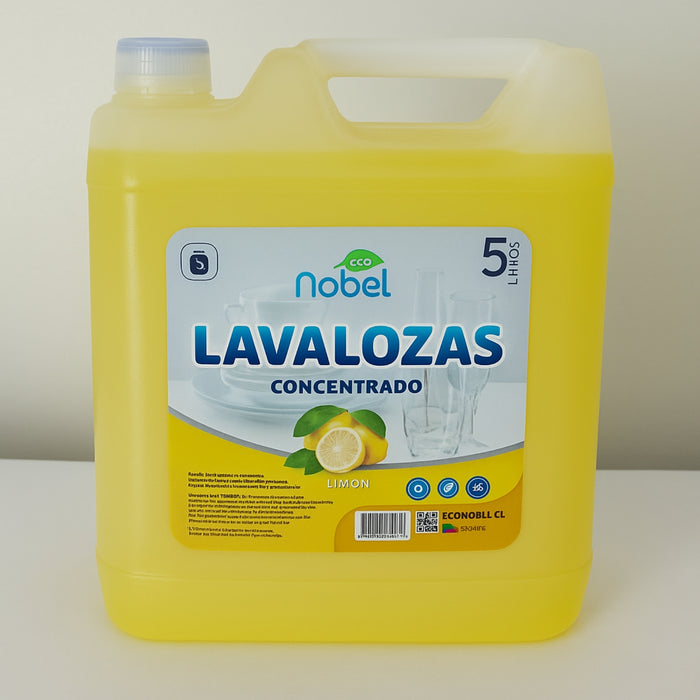 Lavalozas Lavaplatos Industrial Concentrado Detergente Lavaloza 5 Litros Eco Nobel