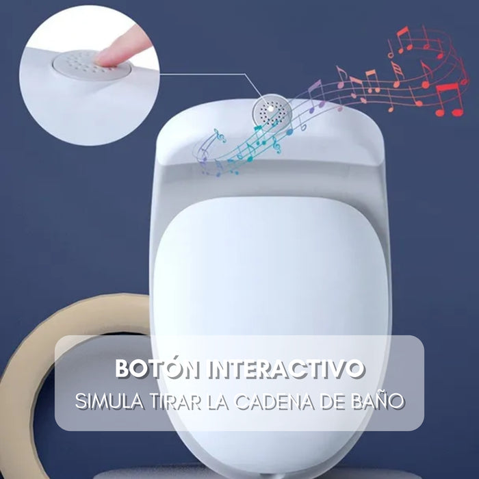Pelela Inodoro Bacinica Con Sonido Baño Portátil Para Niños