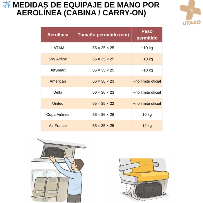 Mochila De Viaje Avión Expandible 40l Impermeable Antirrobo Negro