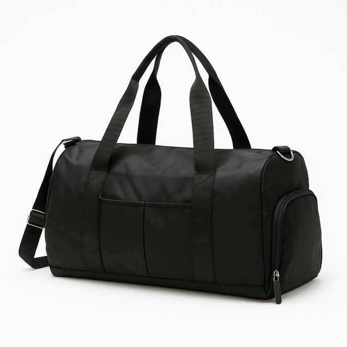 Bolso Deportivo Para Viaje Tela Impermeable Gym 20l - Negro - Lisa