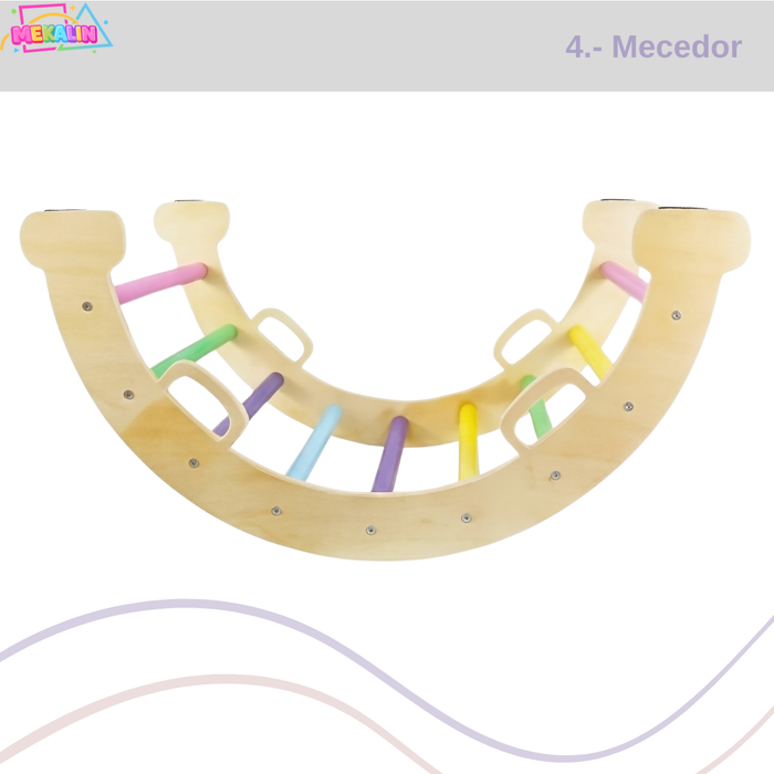 Escalador Juego Montessori Niños Madera Triangulo Pikler
